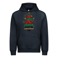 Navy crocin around the christmas tree Urban Hoodie - MaliasSmallBusiness