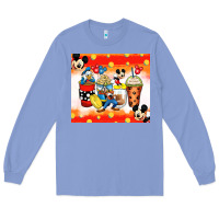 Colony Blue cartoon characters coffee cups Long Sleeve Tee - Zillion Design Studio