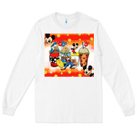 White cartoon characters coffee cups Long Sleeve Tee - Zillion Design Studio
