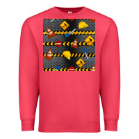 Cardinal construction signs seamless pattern Premium Sweatshirt - BundleAndBundleShop