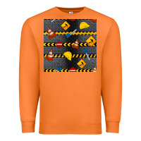 Carrot construction signs seamless pattern Premium Sweatshirt - BundleAndBundleShop