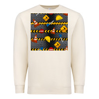 Sandshell construction signs seamless pattern Premium Sweatshirt - BundleAndBundleShop
