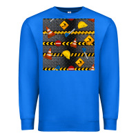 True Royal construction signs seamless pattern Premium Sweatshirt - BundleAndBundleShop
