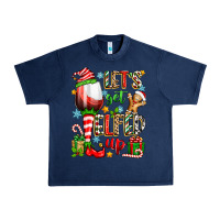 Navy let's get elfed up Urban Heavy Tee - Zillion Design Studio