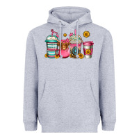Heather Grey longhaired cow coffee cups Heavyweight Hoodie - Jasminsmagicworld
