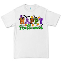 White Happy halloween Premium Tee - Artiststas