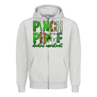 Dove Grey Pinch Proof Dental Assistant St. Patricks Day Zipper Hoodie - Neo Western