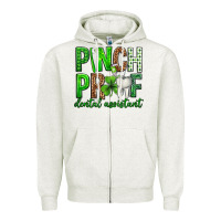 Oatmeal Heather Pinch Proof Dental Assistant St. Patricks Day Zipper Hoodie - Neo Western