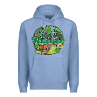 Colony Blue one lucky teacher Premium Hoodie - MaliasSmallBusiness