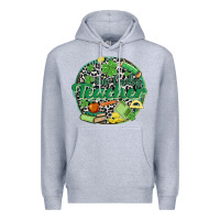 Heather Grey one lucky teacher Premium Hoodie - MaliasSmallBusiness