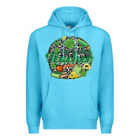Ocean Blue one lucky teacher Premium Hoodie - MaliasSmallBusiness