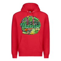 Red one lucky teacher Premium Hoodie - MaliasSmallBusiness