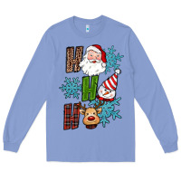 Colony Blue ho ho ho christmas Long Sleeve Tee - RanaPortraitStore
