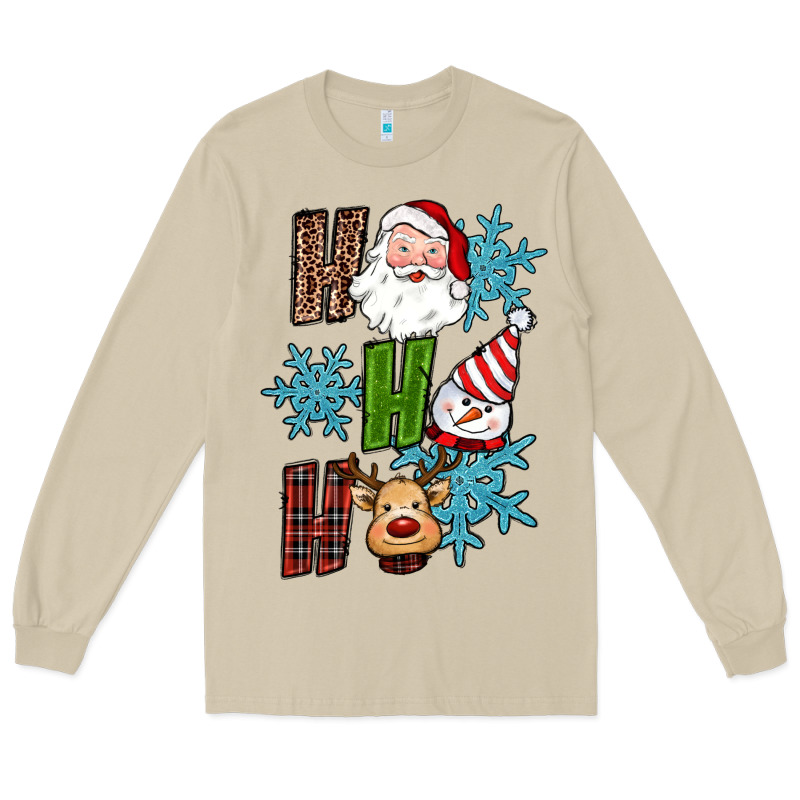 Ho Ho Ho Christmas Long Sleeve Tee by RanaPortraitStore | Teevron
