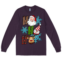 Plum ho ho ho christmas Long Sleeve Tee - RanaPortraitStore