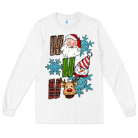 White ho ho ho christmas Long Sleeve Tee - RanaPortraitStore