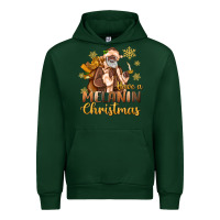 Forest Green have a melanin christmas black santa Urban Hoodie - MaliasSmallBusiness