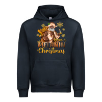 Navy have a melanin christmas black santa Urban Hoodie - MaliasSmallBusiness