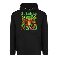Black just a little moody st patricks day Heavyweight Hoodie - Jasminsmagicworld