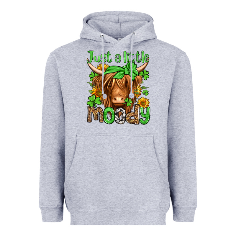 Just A Little Moody St Patricks Day Heavyweight Hoodie by Jasminsmagicworld | Teevron