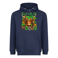 Navy just a little moody st patricks day Heavyweight Hoodie - Jasminsmagicworld