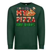 Sports Green my pizza  my rules Premium Sweatshirt - AdoDesignShop