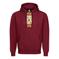 Burgundy softball football penwraps Zipper Hoodie - HRA Design Shop