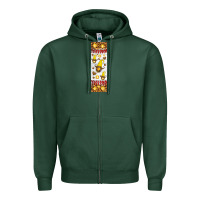Sports Green softball football penwraps Zipper Hoodie - HRA Design Shop