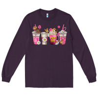 Plum mom fuel coffee cups Long Sleeve Tee - texasbilliewilder