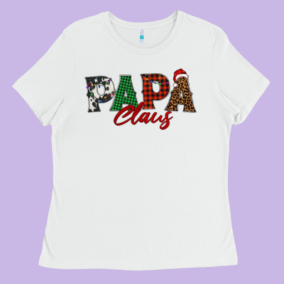 Papa Claus Ladies Tee Designed By Barkaloodesign
