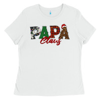 White papa claus Ladies Tee - BarkalooDesign