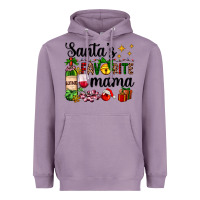 Lavender santa's favorite mama Heavyweight Hoodie - AdoDesignShop