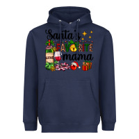 Navy santa's favorite mama Heavyweight Hoodie - AdoDesignShop