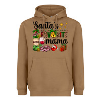 Santa's Favorite Mama Heavyweight Hoodie | Teevron