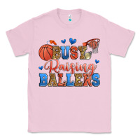 Bubblegum Pink busy raising ballers basketball Classic Tee - Zillion Design Studio