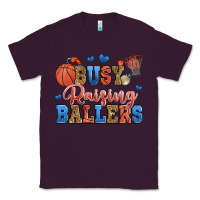Plum busy raising ballers basketball Classic Tee - Zillion Design Studio
