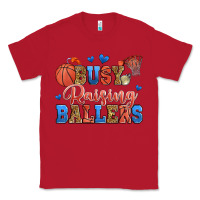 Red busy raising ballers basketball Classic Tee - Zillion Design Studio