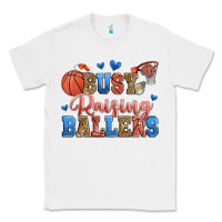 White busy raising ballers basketball Classic Tee - Zillion Design Studio