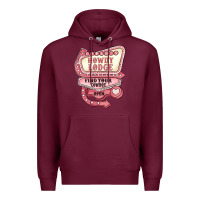 Burgundy cupids howdy lodge find your cowboy open Premium Hoodie - MaliasSmallBusiness