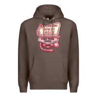 Coffee cupids howdy lodge find your cowboy open Premium Hoodie - MaliasSmallBusiness