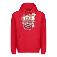 Red cupids howdy lodge find your cowboy open Premium Hoodie - MaliasSmallBusiness