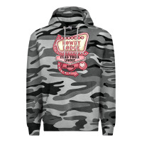Slate Camo cupids howdy lodge find your cowboy open Premium Hoodie - MaliasSmallBusiness