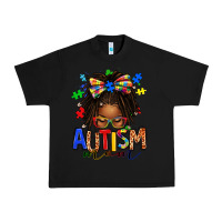 Black autism mom afro locs messy bun Urban Heavy Tee - texasbilliewilder