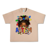 Burro autism mom afro locs messy bun Urban Heavy Tee - texasbilliewilder
