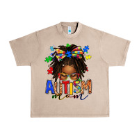 French Oak autism mom afro locs messy bun Urban Heavy Tee - texasbilliewilder