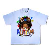 Grape Ice autism mom afro locs messy bun Urban Heavy Tee - texasbilliewilder