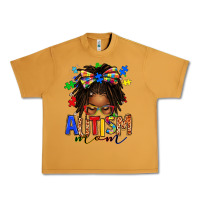 Peanut Butter autism mom afro locs messy bun Urban Heavy Tee - texasbilliewilder