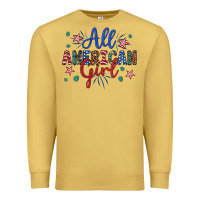 Antique Gold all american girl Premium Sweatshirt - Artiststas