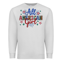 Dove Grey all american girl Premium Sweatshirt - Artiststas