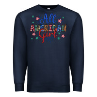 Navy all american girl Premium Sweatshirt - Artiststas